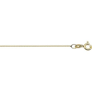 The Jewelry Collection Ketting Anker Rond 0,8 mm 38 cm - Goud