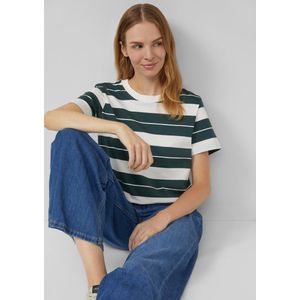 s.Oliver - T-Shirt - Cropped - Katoen - Met Strepen