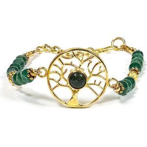 Armband Boom des Levens met Groene Aventurijn