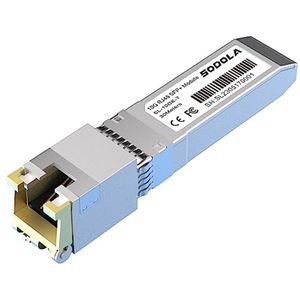 10G SFP+ RJ45 koper transceiver module voor Ethernet - Plug and Play, hot pluggable, tot 30 m afstand