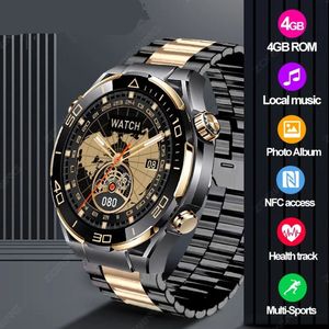 Smartwatch 4GB ROM | NFC, Hartslagmeter, Kompas & Gebaarbediening | Ultieme Smartwatch voor Mannen 2024 | Slim horloge, Fitness tracker, Smartwatch voor mannen, NFC horloge, Draagbare technologie