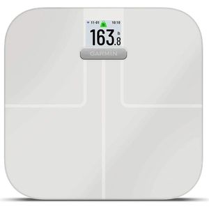 Slimme Weegschaal met Draadloze Connectiviteit - Bepaal Gewicht, Lichaamsvet, Musculaire Mass en Meer - Wit