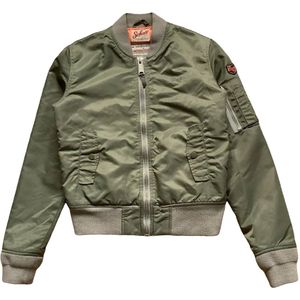 Schott Nyc Schott X American College Bomberjack Kaki Olive Maat L Vrouwen