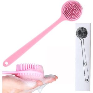 Rugrubber voor douche en bad - Dubbelzijdige borstel met lange handgreep