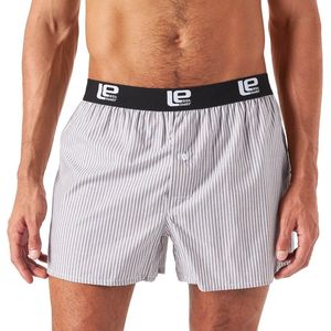 Heren boxershorts set van 10 - Lichtblauw/grijs met elastische tailleband