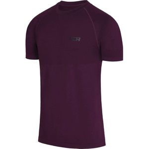 TCA Mannen SuperKnit Technisch ontworpen Gym Hardloop Trainings T-shirt - Paars, XL