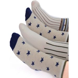 RobyKris Kids 3 paar kindersokken - Beige - Maat 31/33