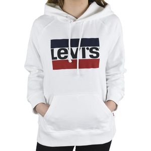 Levi's Sport Graphic Hoodie 359460001, Vrouwen, Wit, Sweatshirt, maat: L