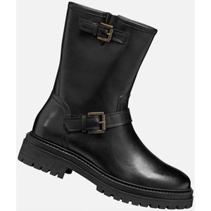 Geox - Iridea - Enkellaarsjes - Zwart - Warme Binnenvoering