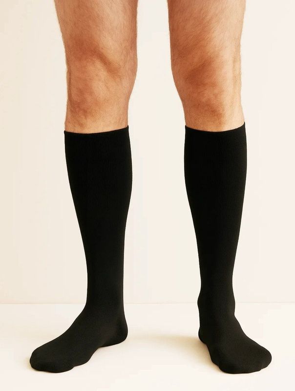 Apollo - Kniekousen - Blauw - 3-paar Merino Wol - Hoge Warme Winter Sokken