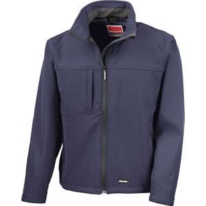 Heren Classic Softshell Outdoorjas Result maat 4XL Donkerblauw