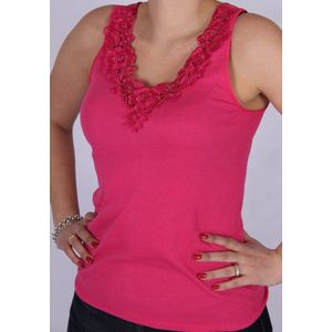 toker hemd met kant - fuchsia 36-38