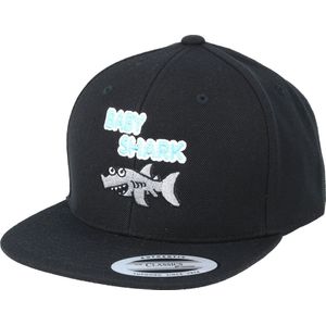 Hatstore- Kids Baby Shark Black Snapback - Kiddo Cap Cap