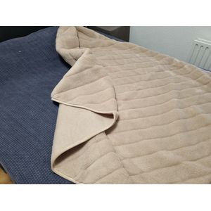 SPECIALE AANBIEDING Luxe deken gemaakt van 100% natuurlijke wol van speciaal geselecteerde van merinoswol uit Australië en Nieuw-Zeeland 160x200 cm. Kleur Cappuccino, Wollen Dekbed in 100% zuivere Australische Merino scheerwol Woolmark-certificaat