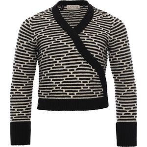 LOOXS 10sixteen 2232-5364-099 Meisjes Sweater/Vest - Maat 152 - Zwart van 62% Wool 27% Nylon 8% acryl 3% Spandex