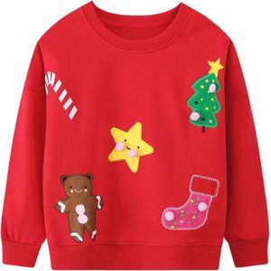 Lichtgewicht Meisjes Sweater met Dierenprint en Pailletten - Lange Mouwen (2-7 Jaar)
