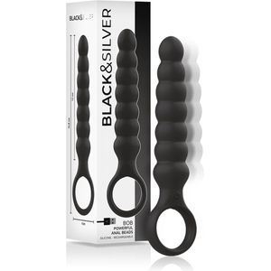 BLACK and SILVER | Black and silver - Bob Powerful Anal Beads Silicone
