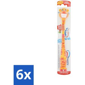 Aquafresh Tandenborstel voor Melktanden - 4 Kleuren - Zachte Borstelkop - Voordeelverpakking - 6 stuks