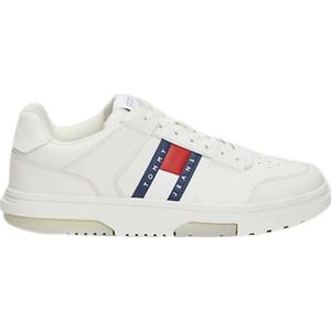 Tommy Hilfiger The Brooklyn Leren Sneaker Heren - Wit - Maat 43