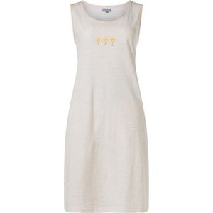 Cocodream dames nachthemd mouwloos - maat L - Sunday - zand