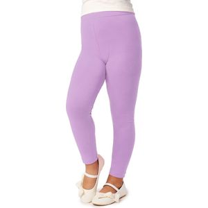 Merry Style MS-MS10-130-LE Meisjes Lang Leggings - Sport - Vrijetijdsbroek - Lang – Viscose - Sporbroek - Yogabroek - Lichtviolet - 140