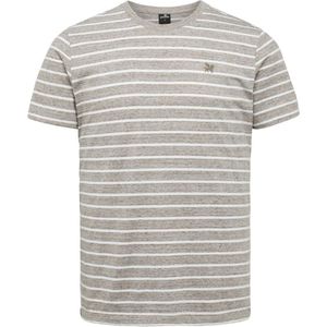 Vanguard - T-Shirt Strepen Bruin - Heren - Maat M - Regular-fit