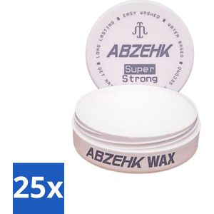 25 x Abzehk - Hair Wax - Grey Super Strong - Matte Styling & Extreme Fixatie - 150ml - Haartype - Styling Wax - Matte Finish - Extreme Hold - Hair Wax Grey