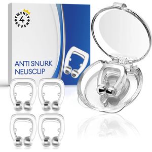 Twenty4seven® Anti Snurk Neusclips - 4 Stuks - Magnetische Neusspreider - Snurkproducten - Werkt Tegen Snurken