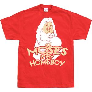 Hybris Moses Is My Homeboy T-Shirt SH-1-10913-Poly Red-S