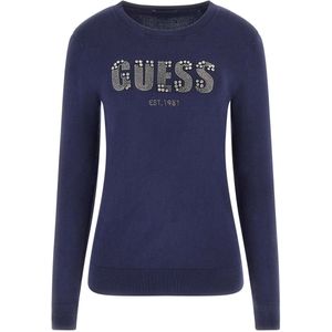 Guess - Ls Cn Reyna - Trui - Suiting Blue - Streetwear - Vrouwen