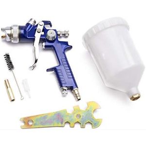 WNHB® HVLP verfspuitpistool professioneel met 13mm en 17mm nozzle en 600ml beker voor verf en lak
