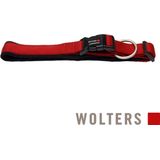 Wolters Cat&Dog Wolters Professional Comfort Halsband Rood/Zwart | GR.1| 25-30cm x 25mm | Veilige sluiting | Anti-trekbelasting