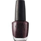 OPI - Nail Lacquer - Zwart - My Private Jet - 15 ml - Glitter Nagellak