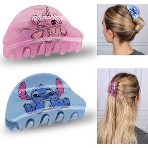Stitch en Angel Disney plastic haarklemmen 2 stuks