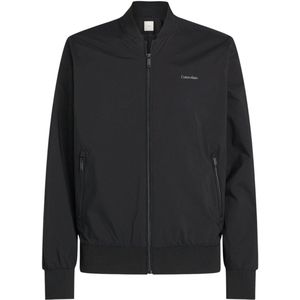 Calvin Klein - Matte Bomberjack - Heren - Zwart - Polyester