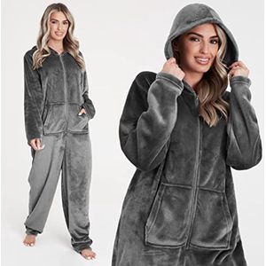 Fleece Jumpsuit Dames - Behaaglijke Eendelige Pyjama voor Dames in Maten S-XL