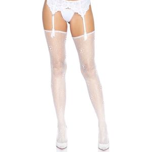 Daisy dot fishnet stockings