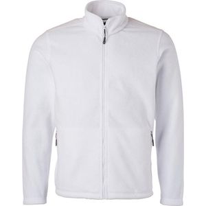 James and Nicholson Heren Fleece Jas (Wit)