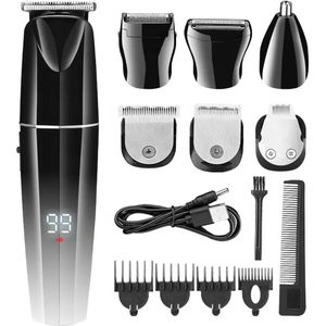 Baardtrimmer - Scheerapparaat - 11 in 1 Gezicht & Baard Trimmer - Tondeuse - Skull Shaver - Scheerapparaten Mannen - Neustrimmer