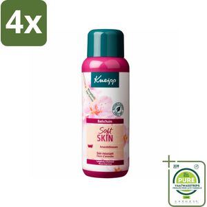 Kneipp - Badschuim - Amandelbloesem - Voor droge en gevoelige huid - 400 ml - Voordeelverpakking - 4 stuks - Badschuim - Amandelolie