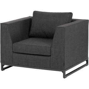 Exotan Fauteuil Buiten Rhodos - Aluminium - Zwart - 70x90x100