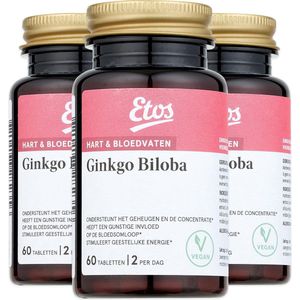 Etos Ginkgo Biloba - Hart - Bloedvaten - 180 tabletten (3x60)