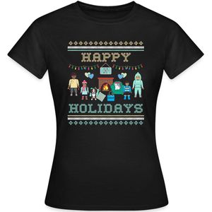 Playmobil Familie Happy Holidays Ugly Christmas Vrouwen T-shirt