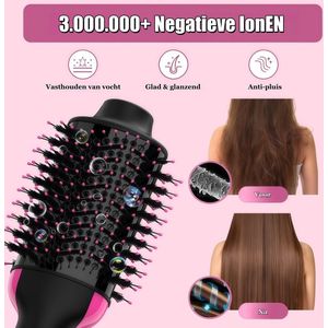 Kraftverdia 4-in-1 Föhnborstel – Haardroger met Borstel drogen – volume – stylen- fohnborstel - Multistyler