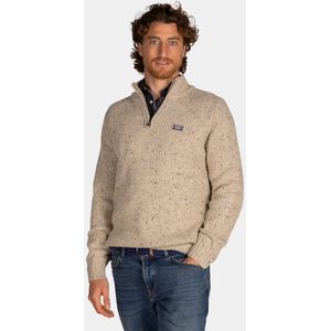NZA - Ecru wollen half zip knitwear