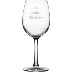 Witte wijnglas gegraveerd - 36cl - Le Meilleur Grand-père