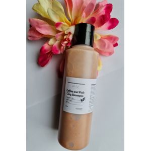 Biologische handgemaakte koffie en roze klei shampoo - detox - ontgiftend - kruiden complex 250ml