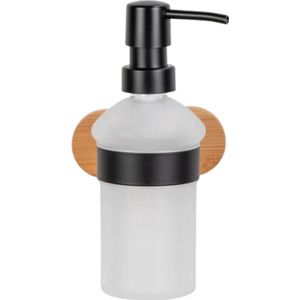 Wenko Turbo-Loc® badkameraccessoires » Orea Bamboo « zwart - zeep dispenser -hand zeepdispenser