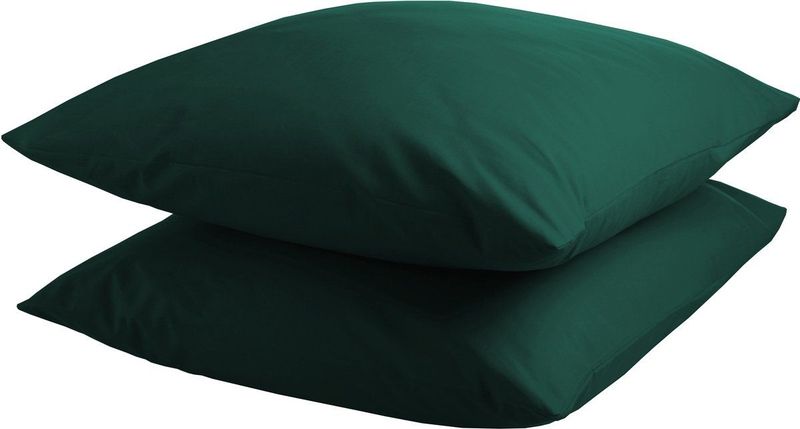 DoubleDry - Kussensloop - Donker Groen - 2 Stuks - 60x70 cm - Poliperkal Stof