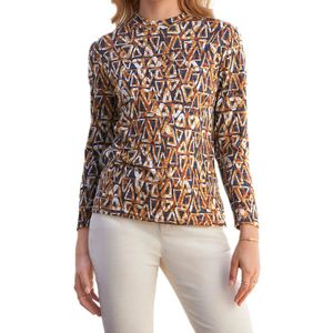 Stretch chinée gebreid onderhemd